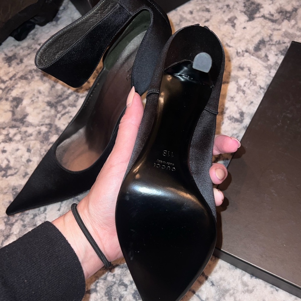 Brand new Tom Ford for Gucci satin heels with Swarovski crystals sz 11/41 - Picture 3 of 15